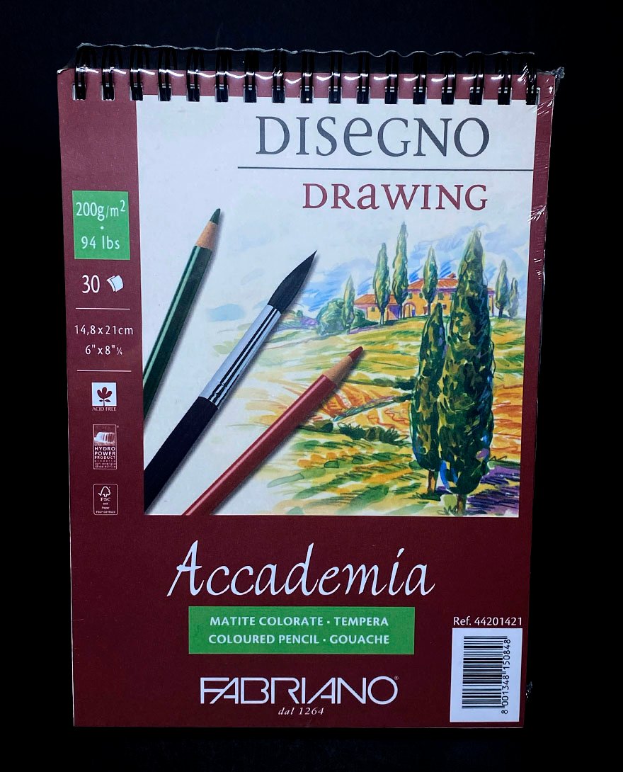 BLOCK ACCADEMIA ESPIRAL DRAWING 30H 14.8X21CM