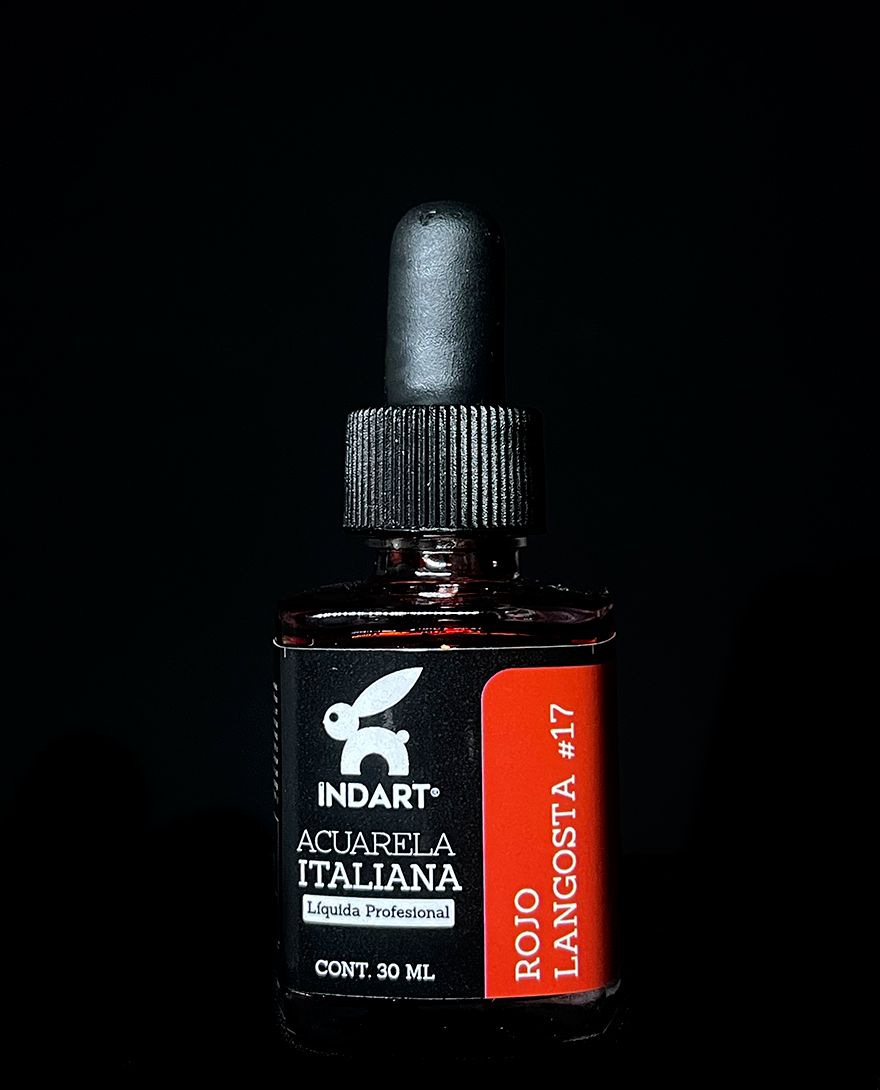 INDART ACUARELA LIQUIDA ROJO LANGOSTA #17