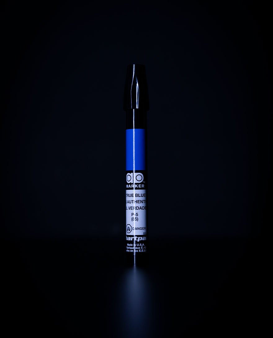 Chartpak Marcador Azul Verdadero