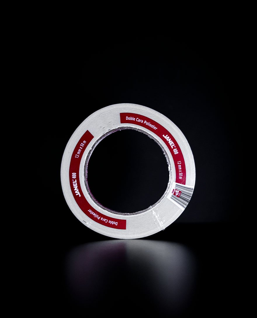 Janel 400 Cinta Adhesiva Doble Cara Poliester 12mm x 50 m