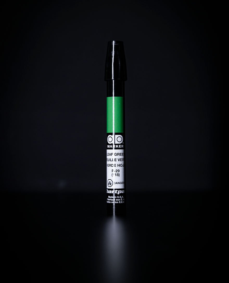 Chartpak Marcador Verde Hoja
