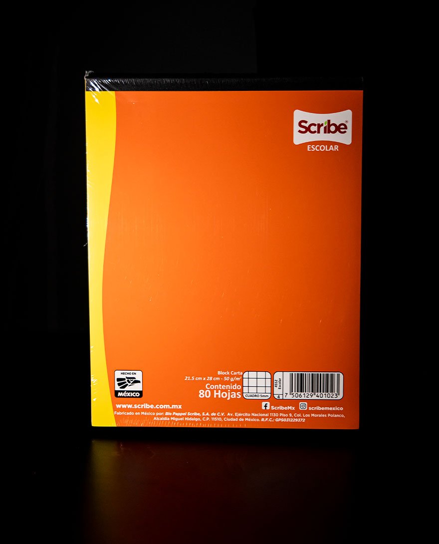 Scribe Escolar Block carta 5mm 80 hojas