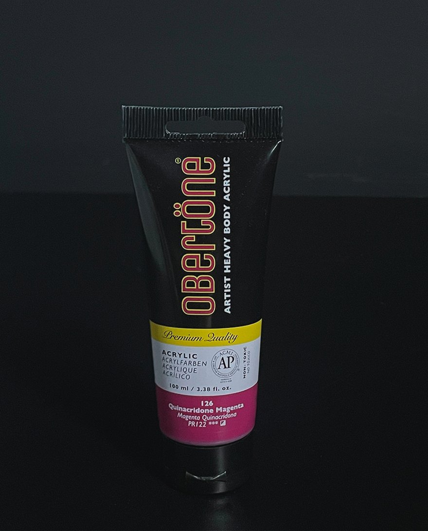 PINTURA ACRILICA OBERTONE QUINACRIDONE MAGENTA 100ML
