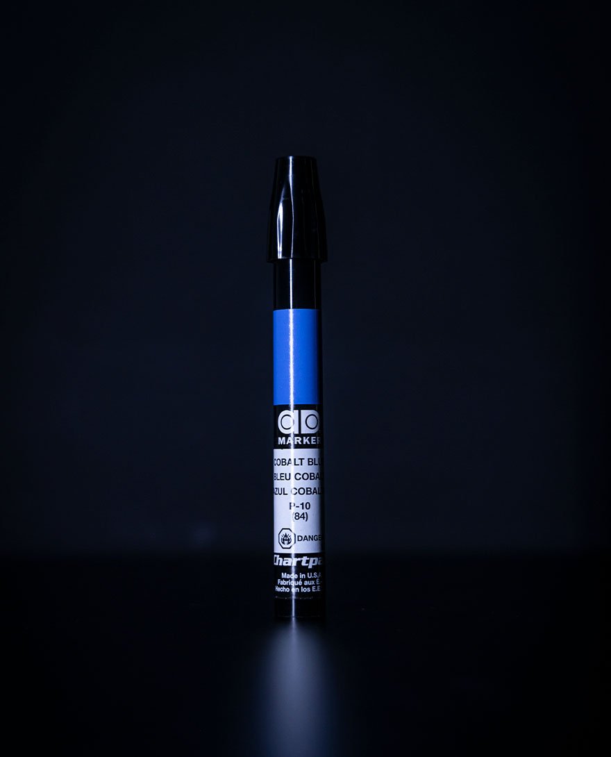 Chartpak Marcador Azul Cobalto