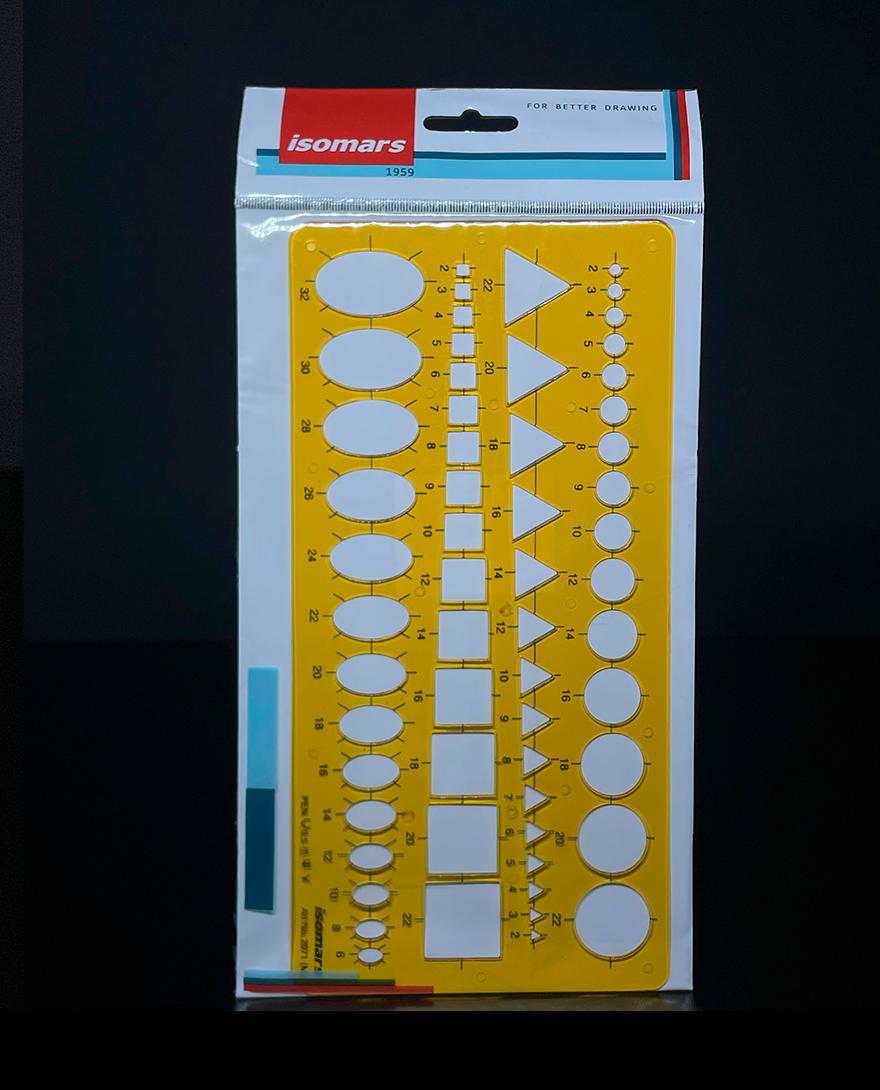 ISOMARS Plantilla combinada de dibujo