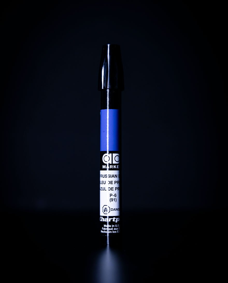 Chartpak Marcador Azul De Prusia
