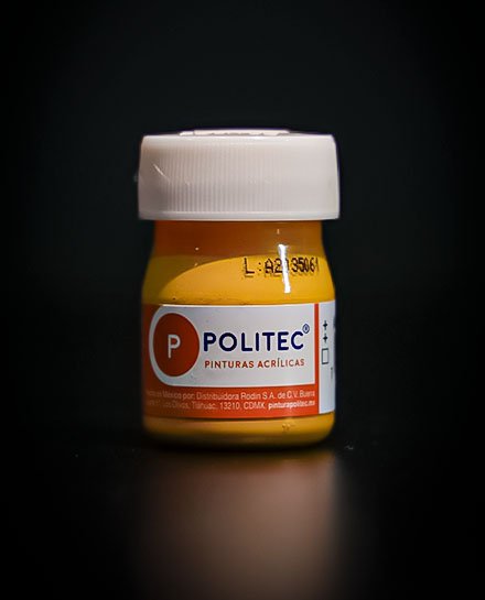 Politec Pintura Acrilica Amarillo Medio 318 20ml