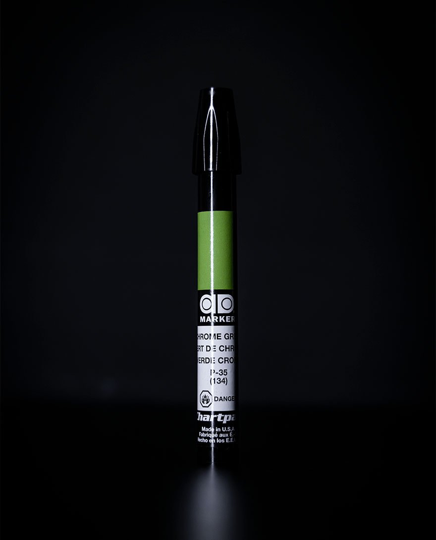 Chartpak Marcador Verde Cromo