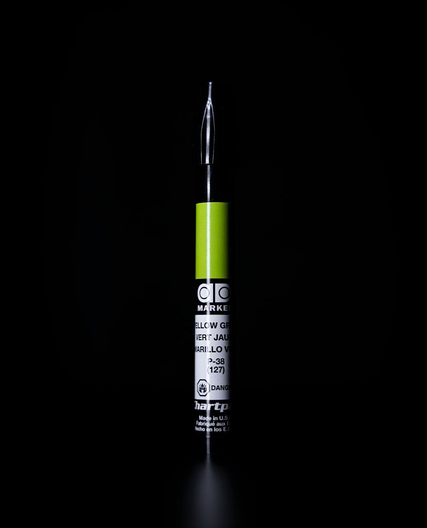 Chartpak Marcador Amarillo Verde