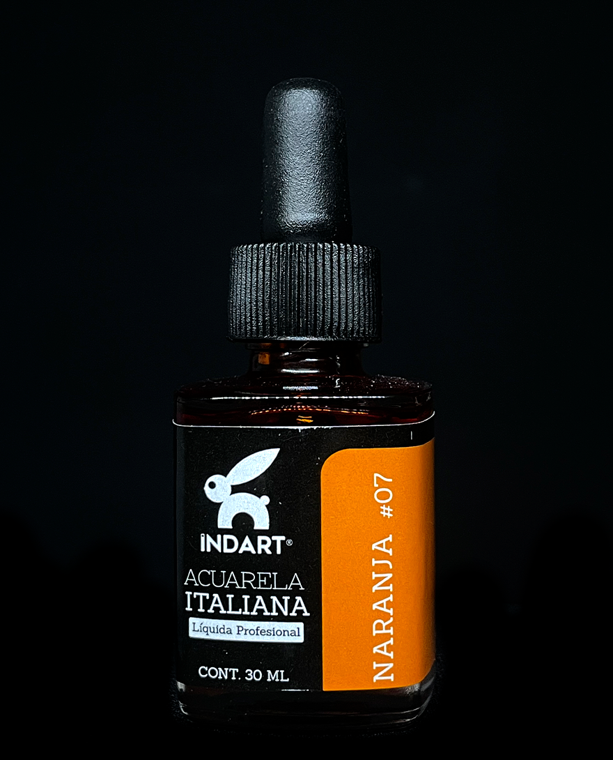 INDART ACUARELA LIQUIDA NARANJA #07