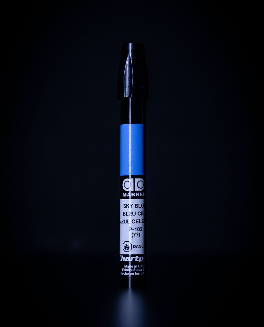 Chartpak Marcador Azul Celeste