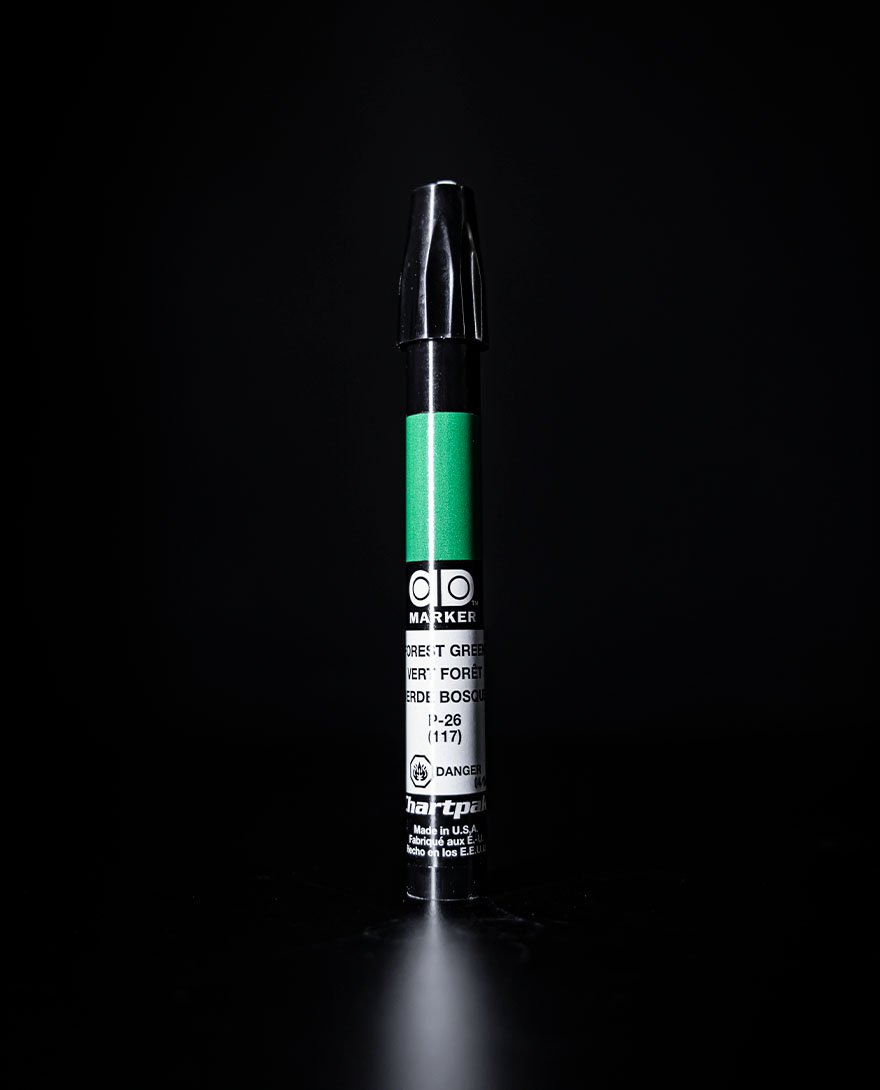 Chartpak Marcador Verde Bosque