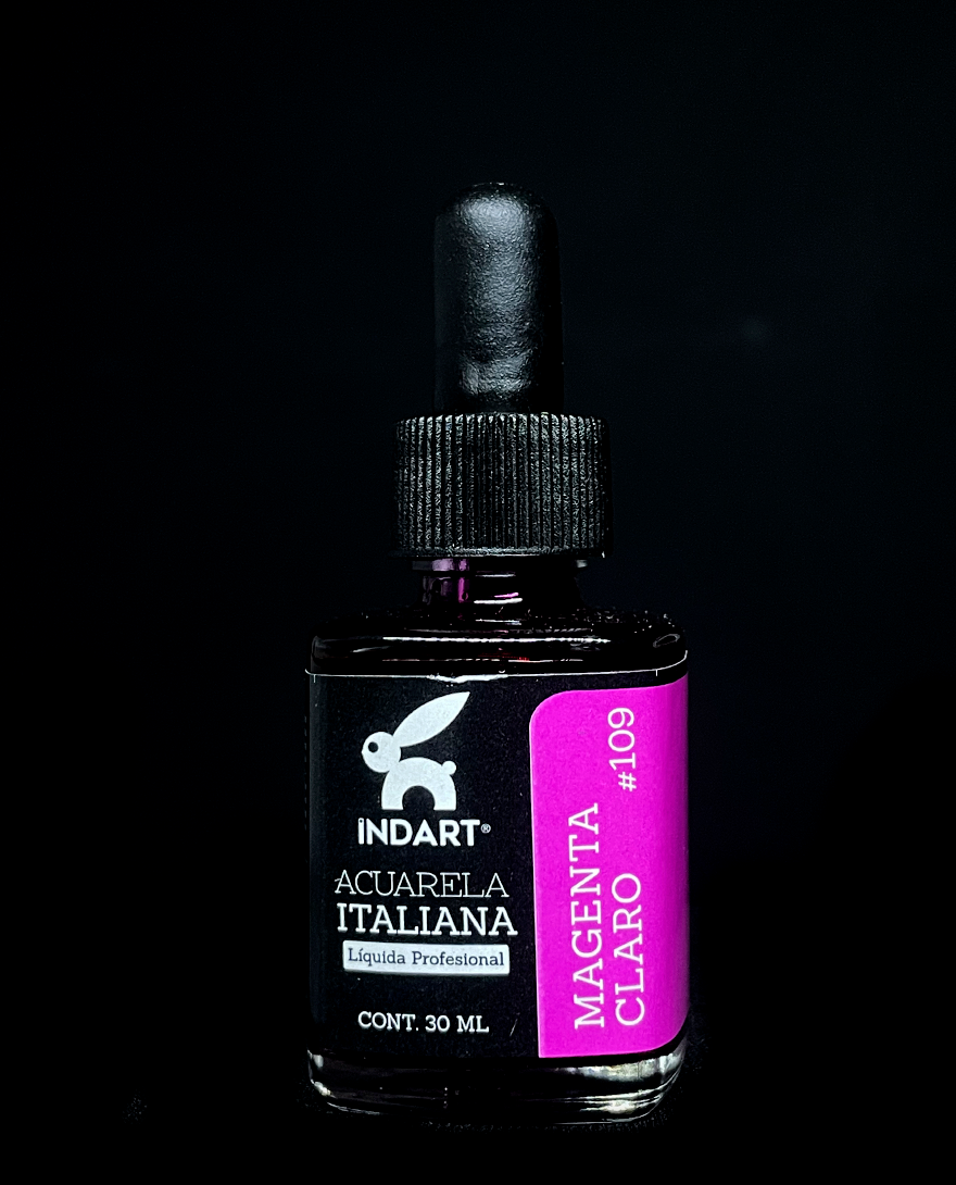INDART ACUARELA LIQUIDA MAGENTA CLARO #109