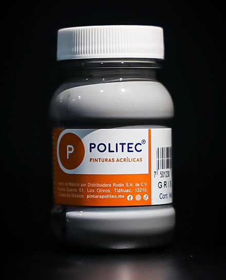 Politec Pintura Acrilica Gris 317 100ml