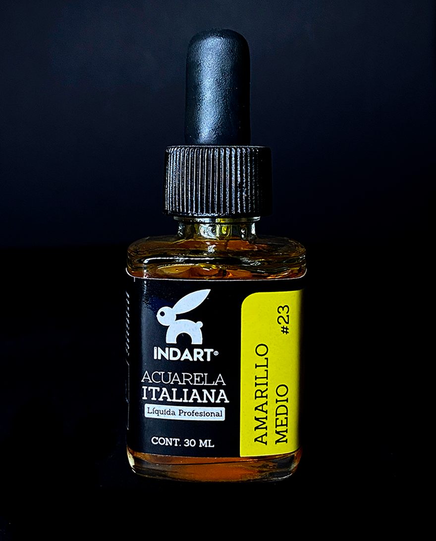 INDART ACUARELA LIQUIDA AMARILLO MEDIO #23