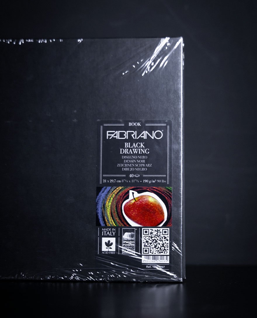 Fabriano Block de Dibujo Pasta dura Negra 190g