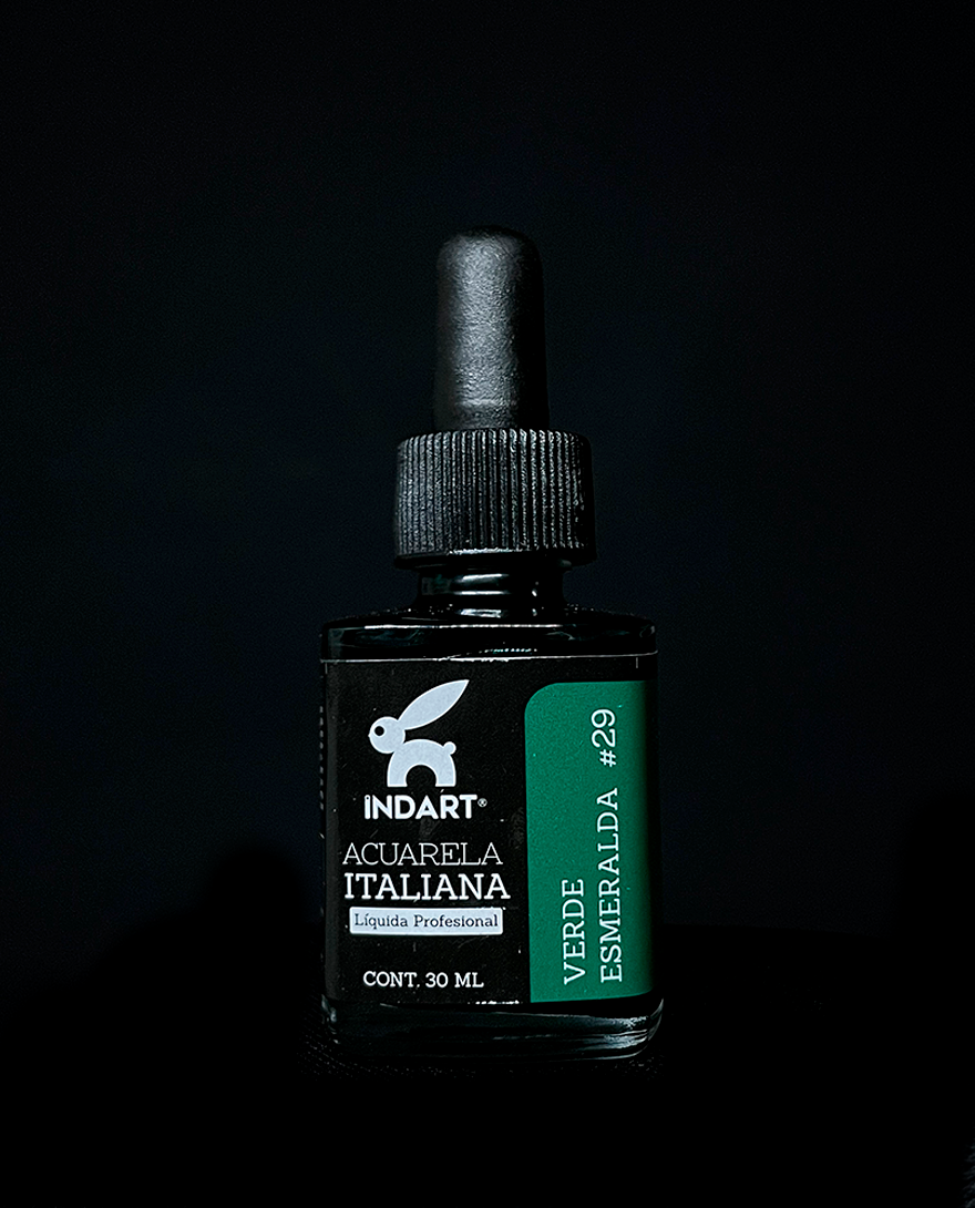 INDART ACUARELA LIQUIDA VERDE ESMERALDA #29