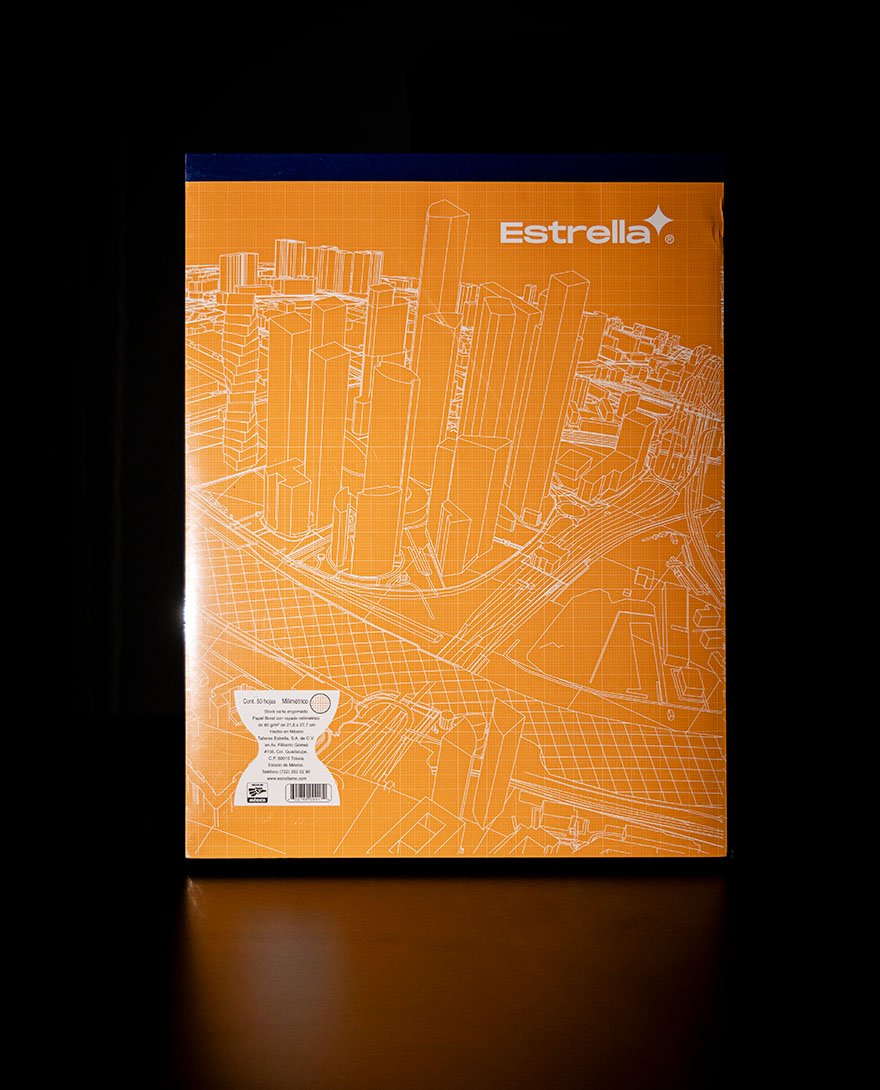 Estrella block milimetrico de 50 hojas