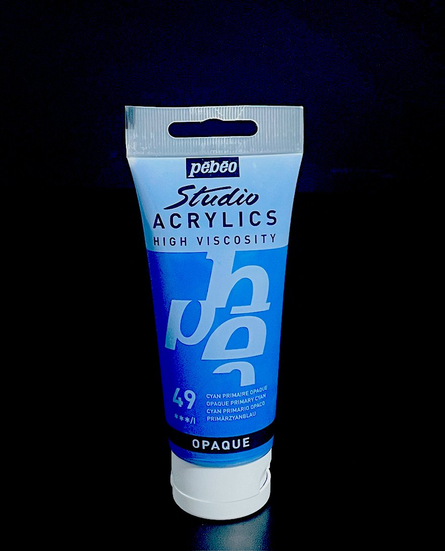 PINTURA ACRILICA PEBEO CYAN PRIMARIO 100ML