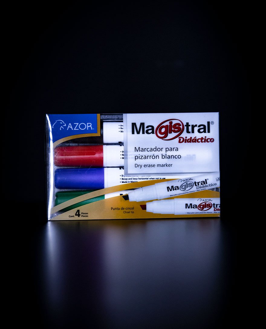 Azor Marcador Magistral Didáctico 4 piezas